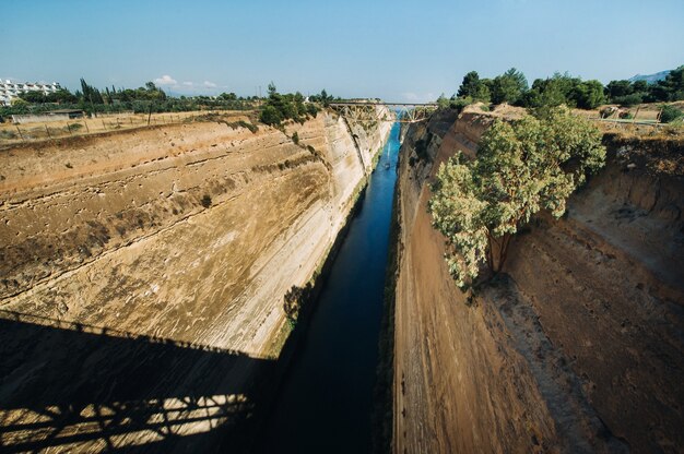 Envio de frete pelo canal de corinto, grécia