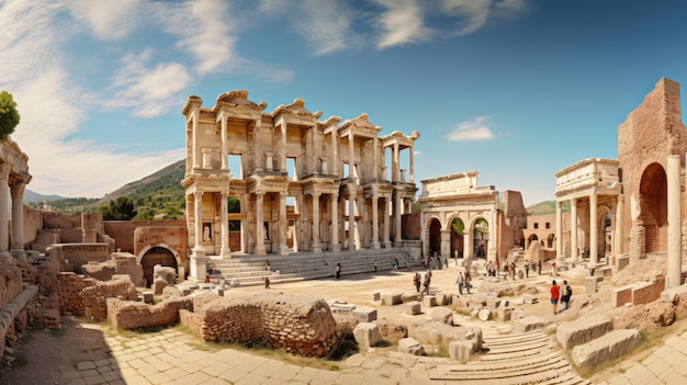 Ephesus Entdecken Sie die prächtige Celsus-Bibliothek und ihre kunstvolle Fassade