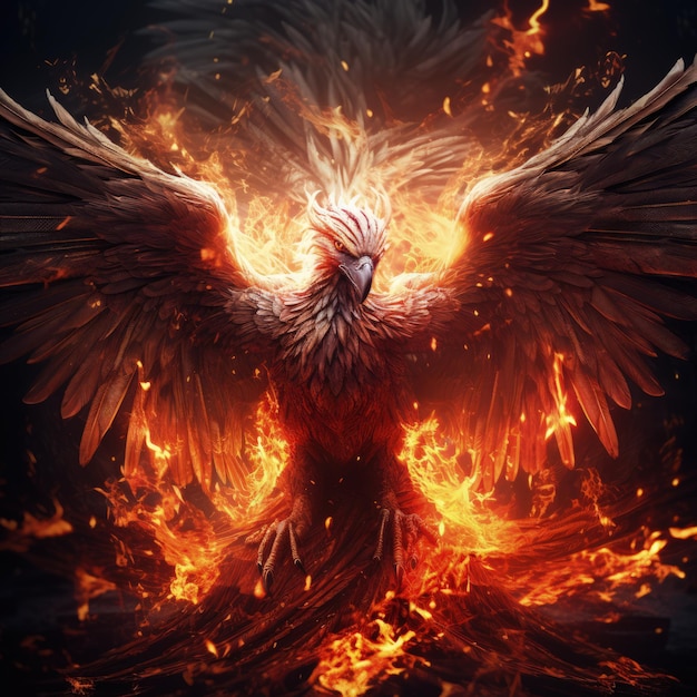 Epic Phoenix Fire Rebirth Power Generative AI