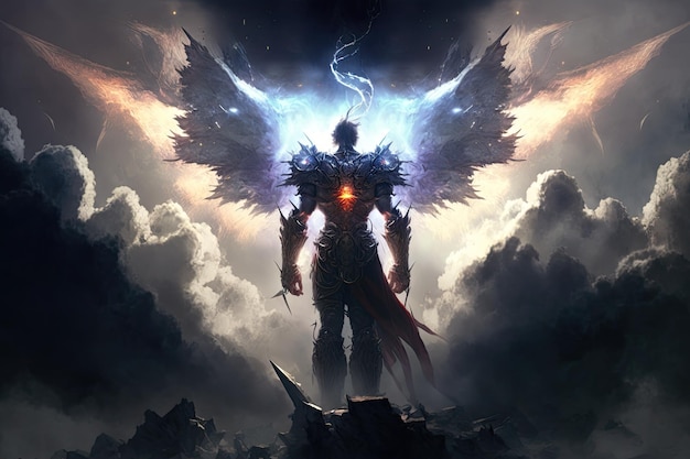 Apocalipse, fantasia, anjo, anime, HD wallpaper