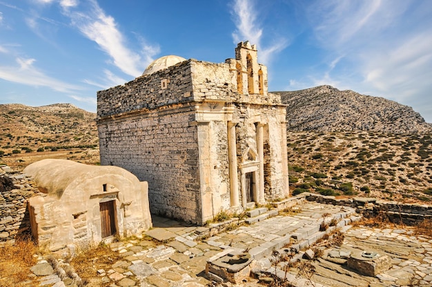 Foto episkopi en la isla grecia de sikinos