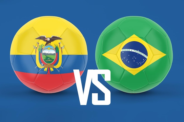 Foto equador vs brasil futebol