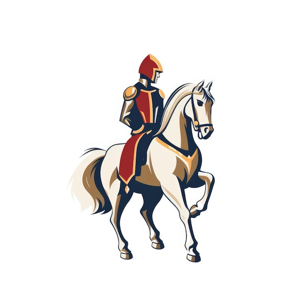 Equestrian Knight Logo AI generiertes Bild