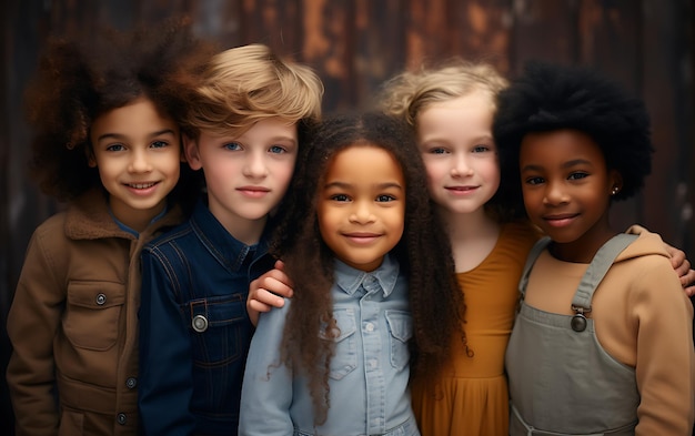 Equidad de diversidad y concepto de inclusión para niños