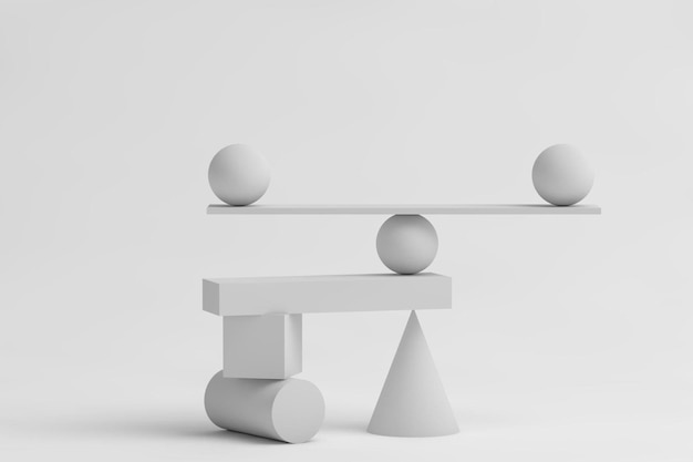 Equilibrio blanco abstracto