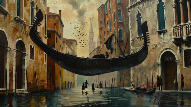 Foto un equilibrio clásico de venecia inspirado por bill carman