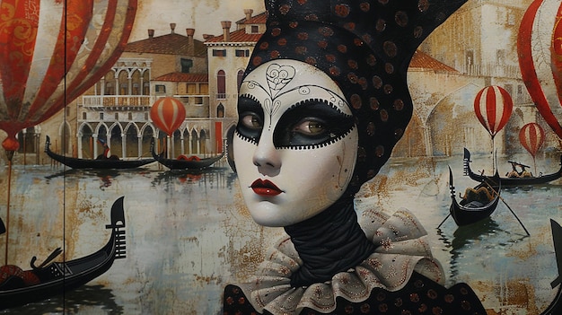 Foto un equilibrio clásico de venecia inspirado por bill carman