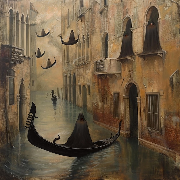 Foto un equilibrio clásico de venecia inspirado por bill carman