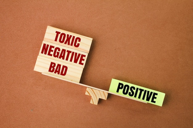 El equilibrio entre las palabras positivas y tóxicas, negativas y malas, el concepto de actitud o disciplina.