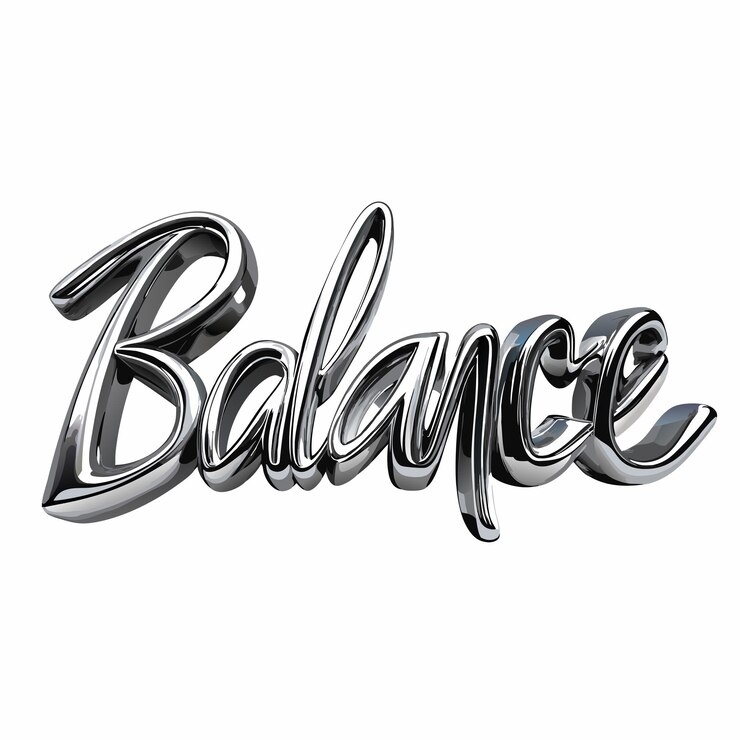 Foto un equilibrio perfecto, una tipografía armoniosa y estable
