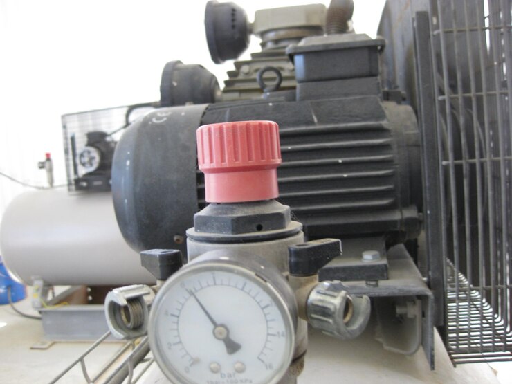 Foto equipamento de compressão de ar para criação de ar sob pressão