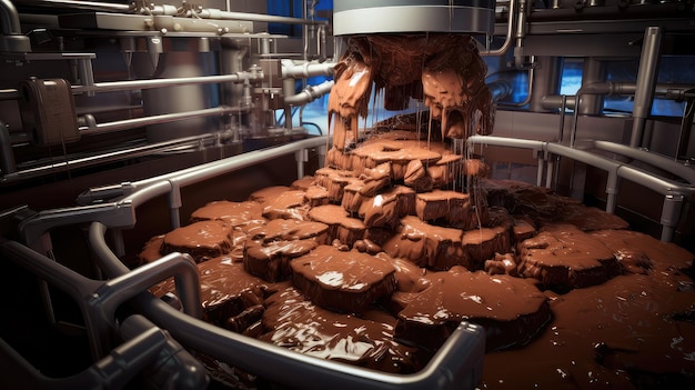 Foto equipamento de processamento de alimentos em tanques