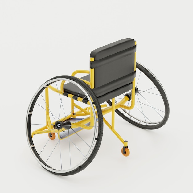 Foto equipamiento deportivo paralímpico en silla de ruedas