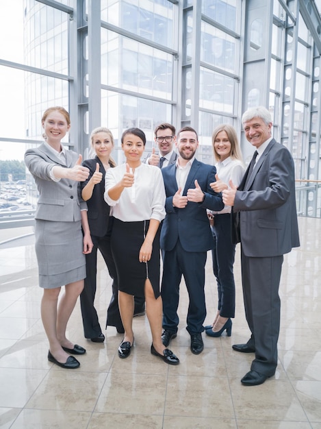 Equipe de empresários de retrato