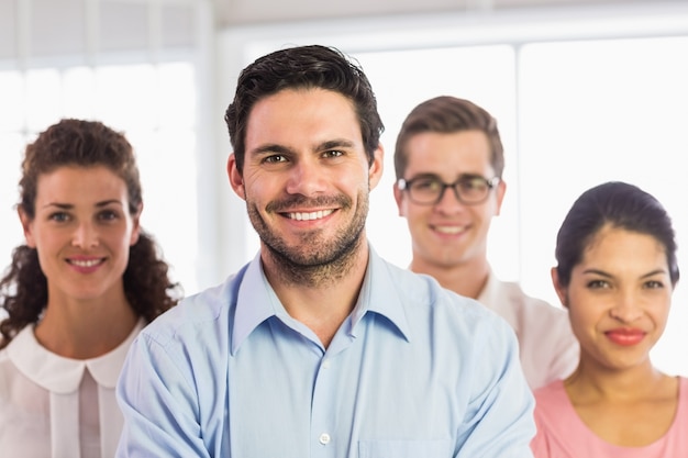 Equipe de negócios confiante