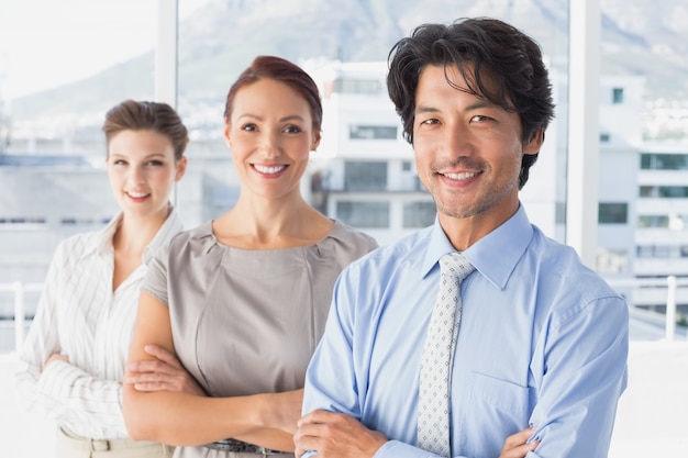 Foto equipe de negócios em pé