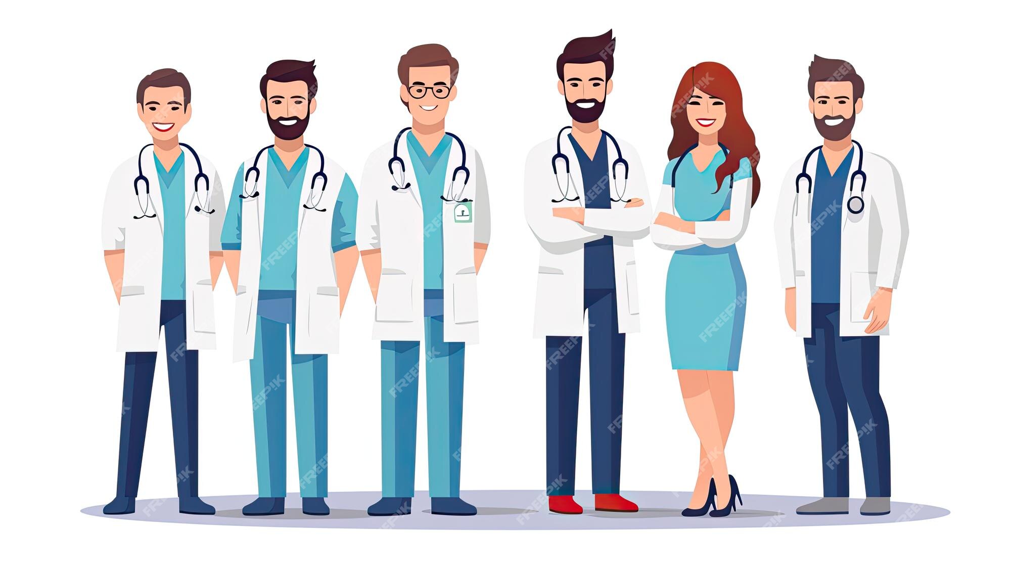 Vetores de Equipe Médica Cirurgiões Com Aventais Cirúrgicos Personagens De  Desenhos Animados Vetor e mais imagens de Adulto - iStock