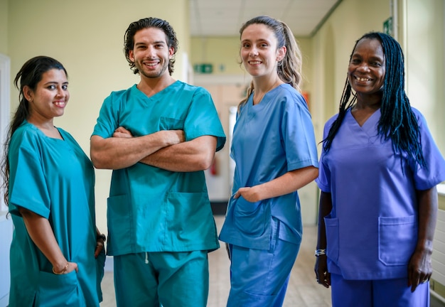 Foto equipe médica em um hospital