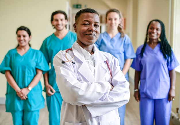 Equipe médica em um hospital