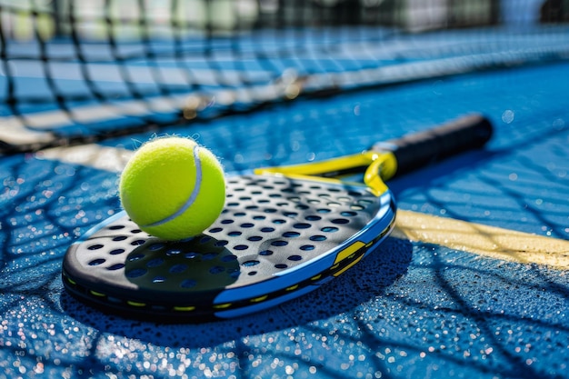 Equipo y cancha para pádel o tenis de pádel