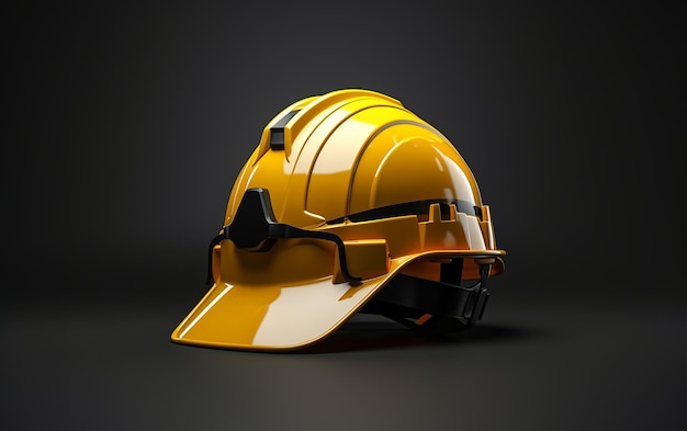 Equipo de casco de seguridad de construcción amarillo