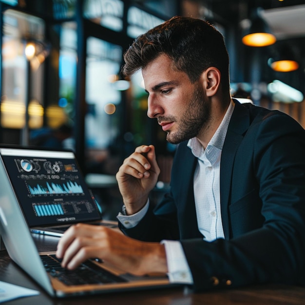 Equipo de desarrolladores de software discutiendo algoritmos en la pantalla de la computadora