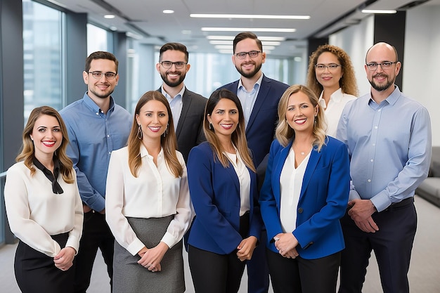 Equipo digital del grupo de negocios y comunicaciones