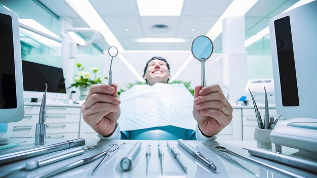 Equipo e instrumentos dentales en las oficinas de dentistas