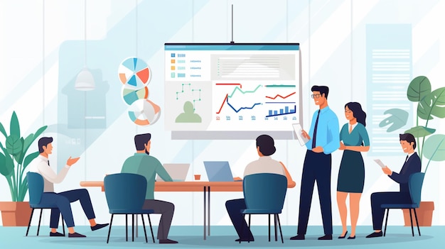 un equipo exitoso de profesionales confiados y centrados