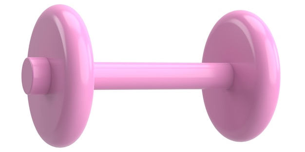 Equipo de fitness con mancuernas Ilustración 3D