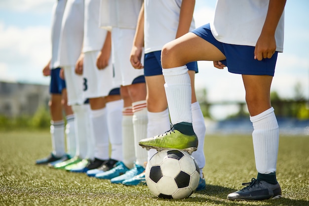 Foto equipo de fútbol junior