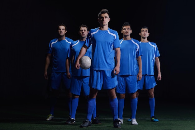 Foto equipo de jugadores de fútbol