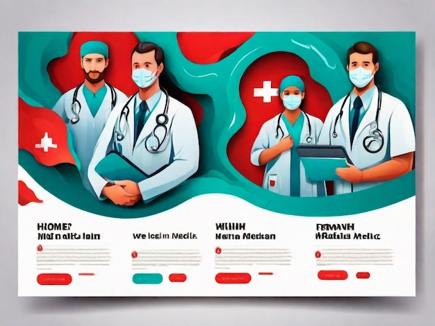 Foto equipo médico médico cirujano enfermera asistente y abrigo de epi personajes de dibujos animados vector