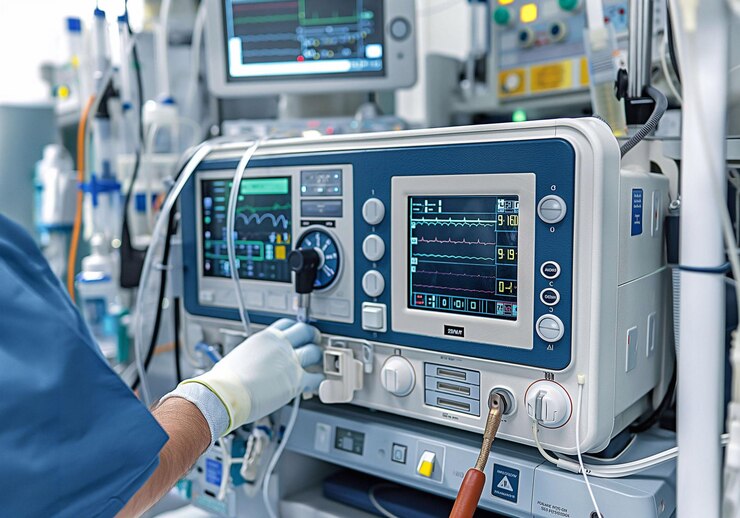 Equipo médico de monitoreo de presión digital para la atención del paciente una herramienta esencial en la habitación del hospital