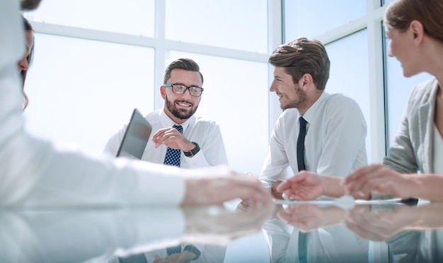 Equipo de negocios en el lugar de trabajo