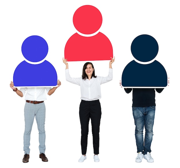 Equipo de negocios Png con fondo transparente de imán grande