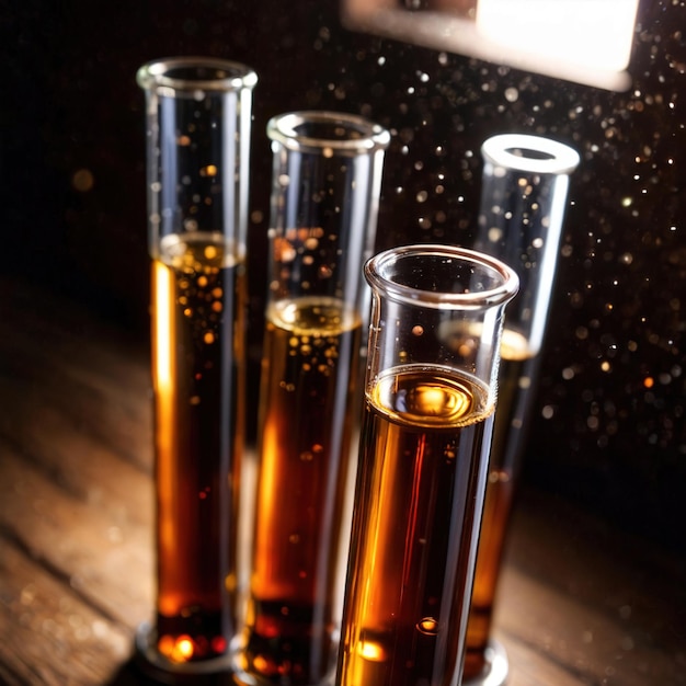 Equipo de vidrio de tubo de ensayo para el almacenamiento de líquidos utilizado en laboratorios y experimentos científicos