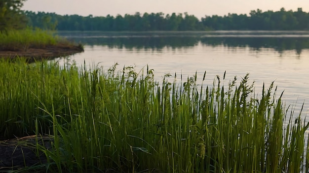 Foto equisetum hyemale a fascinante planta de escovação