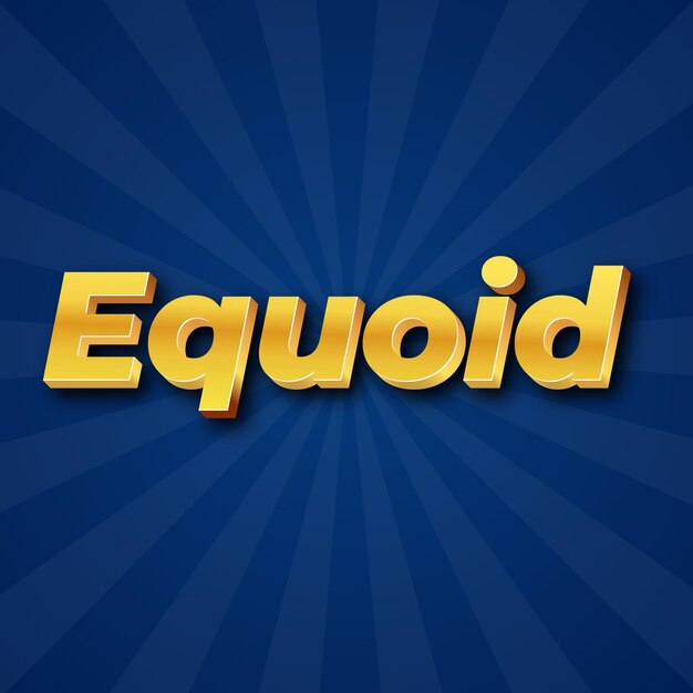 Equoid Efecto de texto Oro JPG fondo atractivo tarjeta foto