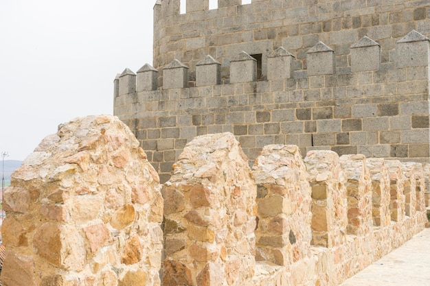 Erbe, Mauern der Stadt Avila in Castilla y León, Spanien. Befestigte mittelalterliche Stadt