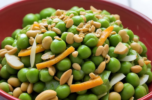 Foto erbsen-erdnuss-salat