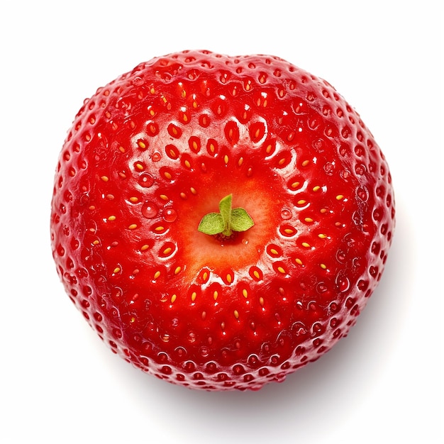 Erdbeer-Draufsicht