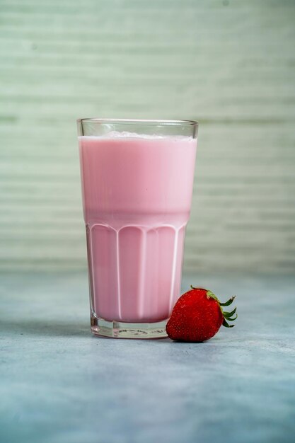 Foto erdbeer milchshake