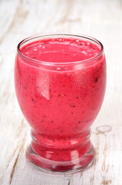 Foto erdbeer smoothie