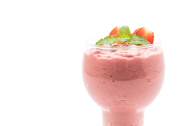 Foto erdbeer-smoothies-milchshake