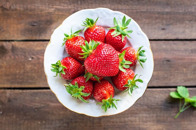 Erdbeerbeeren reifes süßes Dessert