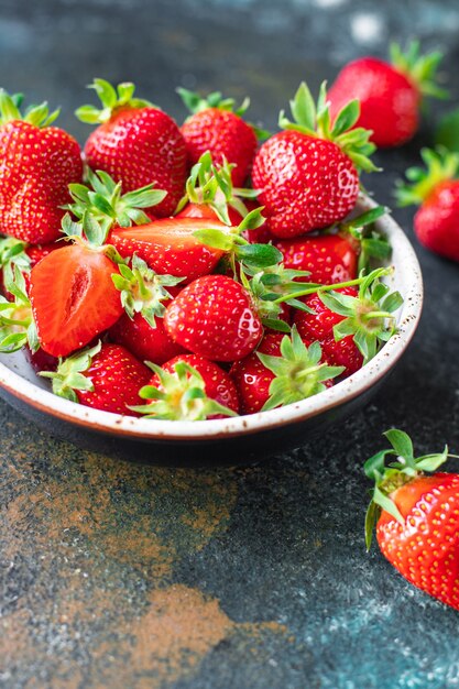 Erdbeerbeeren reifes süßes Dessert