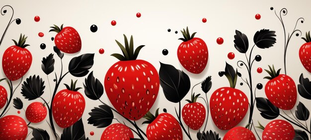 Erdbeeren-Banner