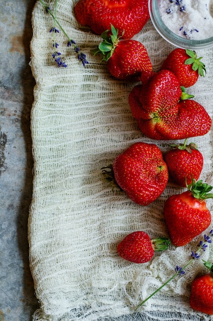 Erdbeeren für Marmelade