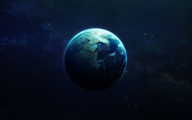 Erde - Hochauflösende schöne Kunst präsentiert den Planeten des Sonnensystems
